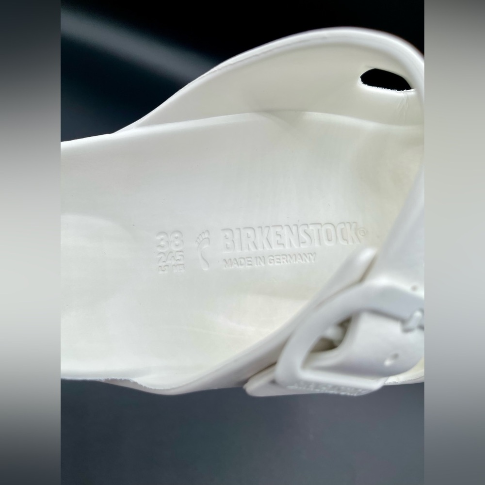Birkenstock Classic White Double Strap Sandals - Picture 9 of 12